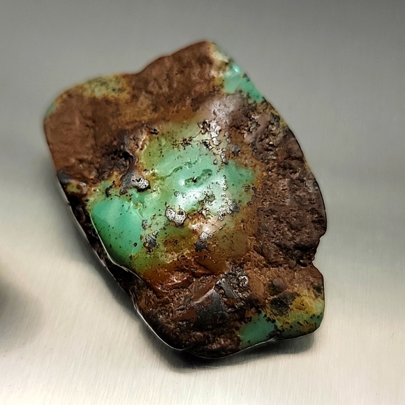 Natural Royston Pilot Mountain Fox Blue Gem Turquoise Polished 2 Specimen Nugget - Picture 11 of 12